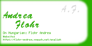 andrea flohr business card